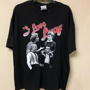 I Love Lucy Black Graphic T-Shirt